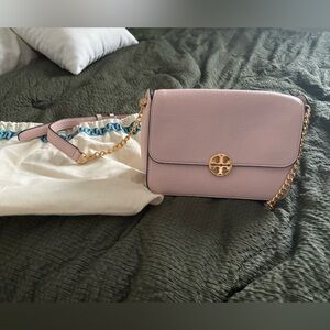 Shell Pink Tory Burch Chelsea Leather Cross Body